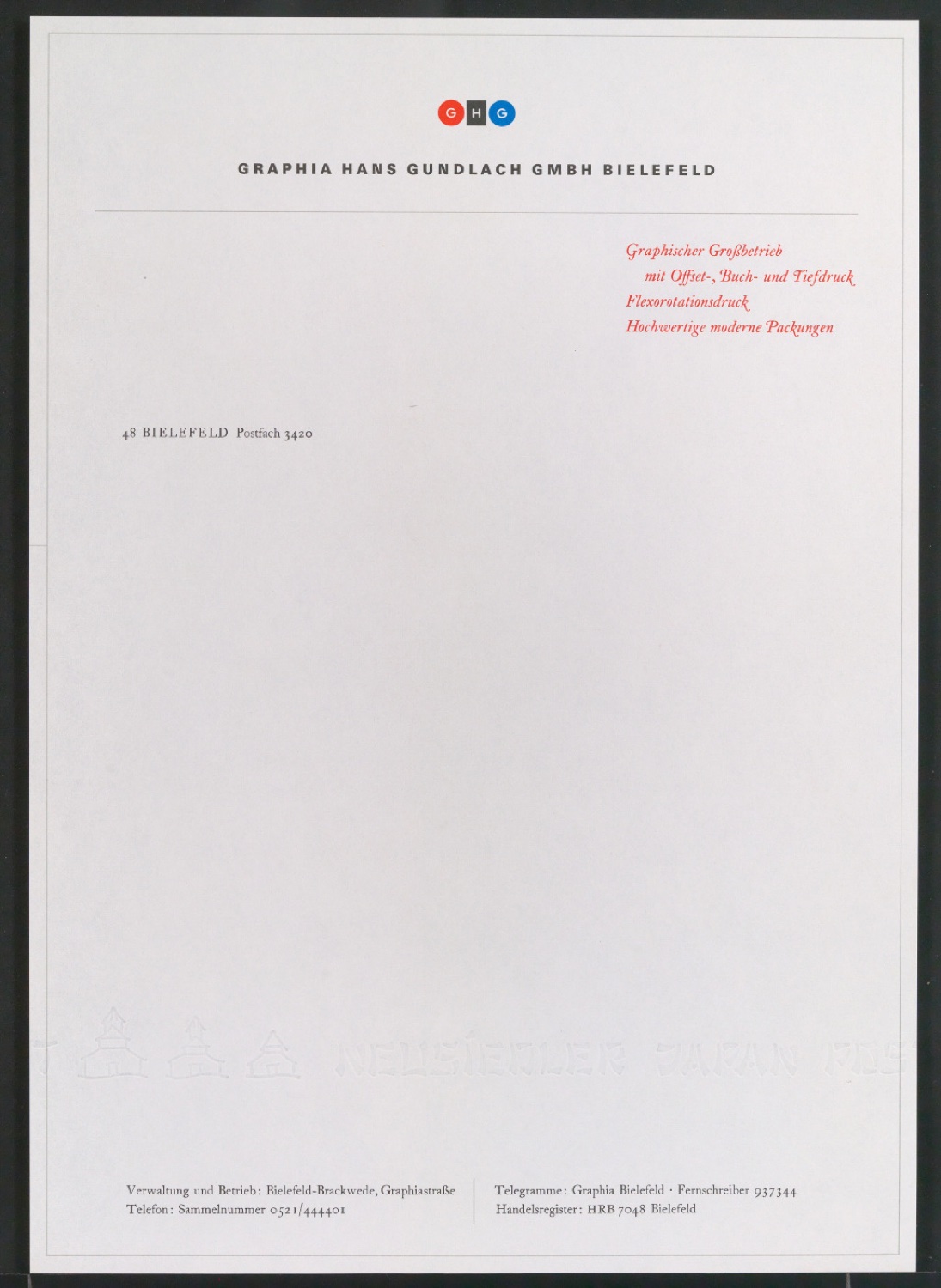 Corporate Design für Graphia Hans Gundlach GmbH Bielefeld — Blatt 35