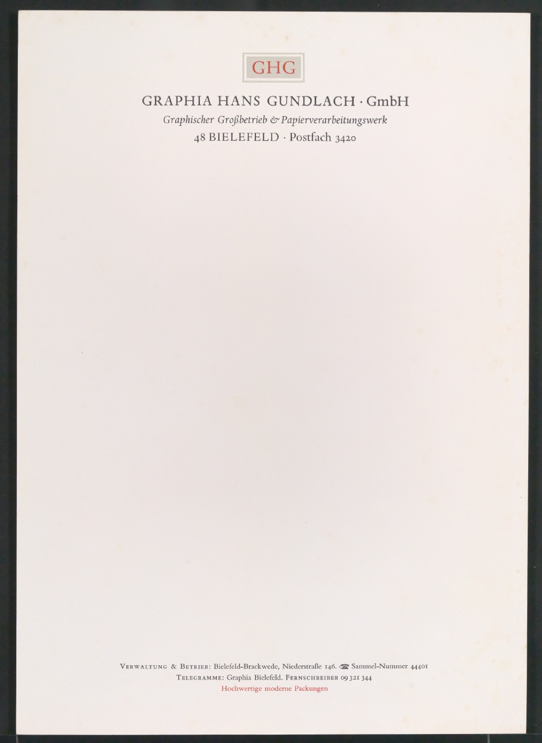 Corporate Design für Graphia Hans Gundlach GmbH Bielefeld — Blatt 41