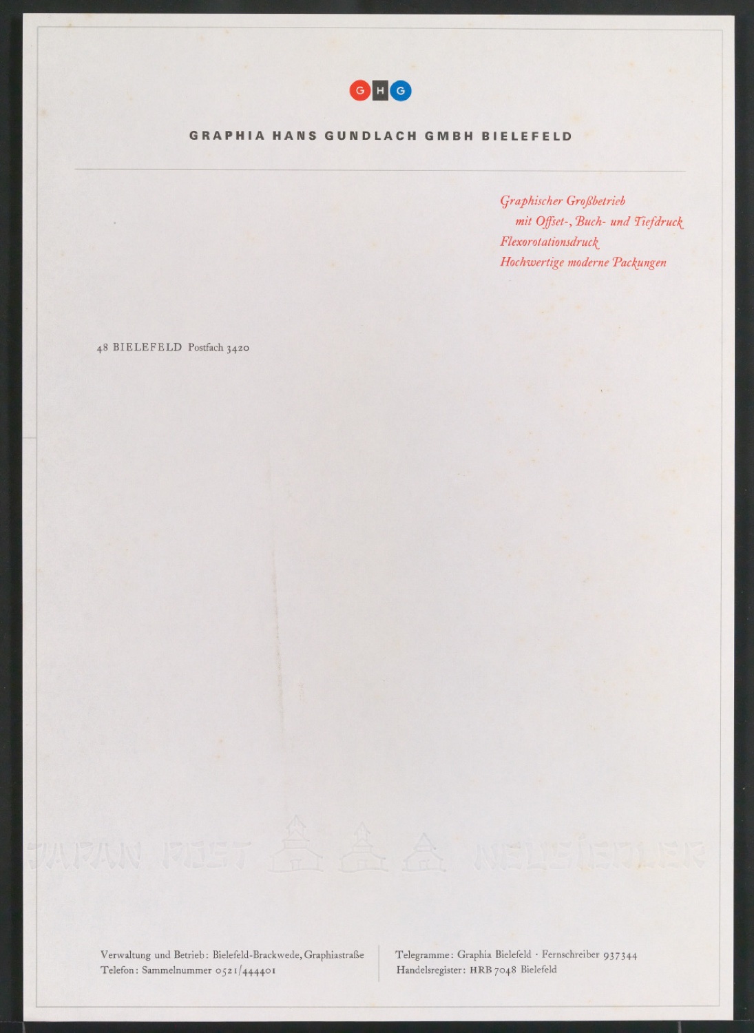 Corporate Design für Graphia Hans Gundlach GmbH Bielefeld — Blatt 43