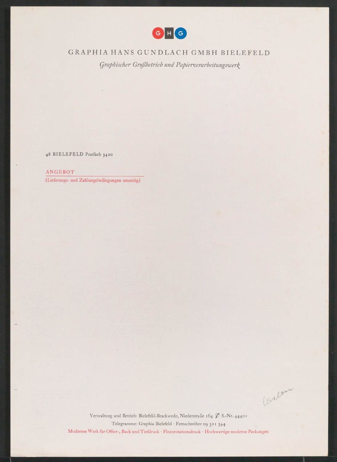 Corporate Design für Graphia Hans Gundlach GmbH Bielefeld — Blatt 45