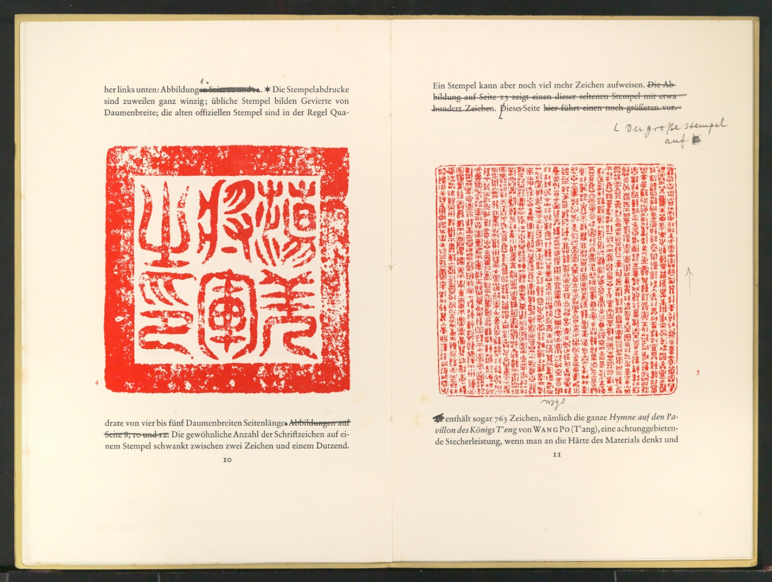 Korrigierter Probedruck von Der chinesische Stempel — Blatt 8