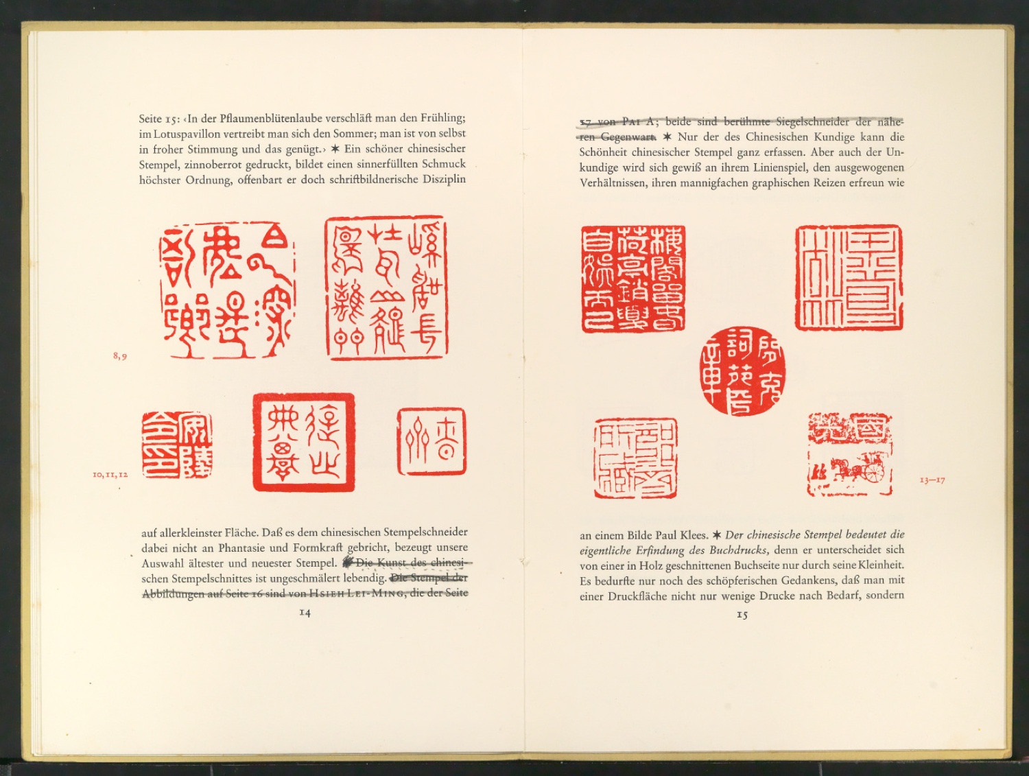 Korrigierter Probedruck von Der chinesische Stempel — Blatt 10