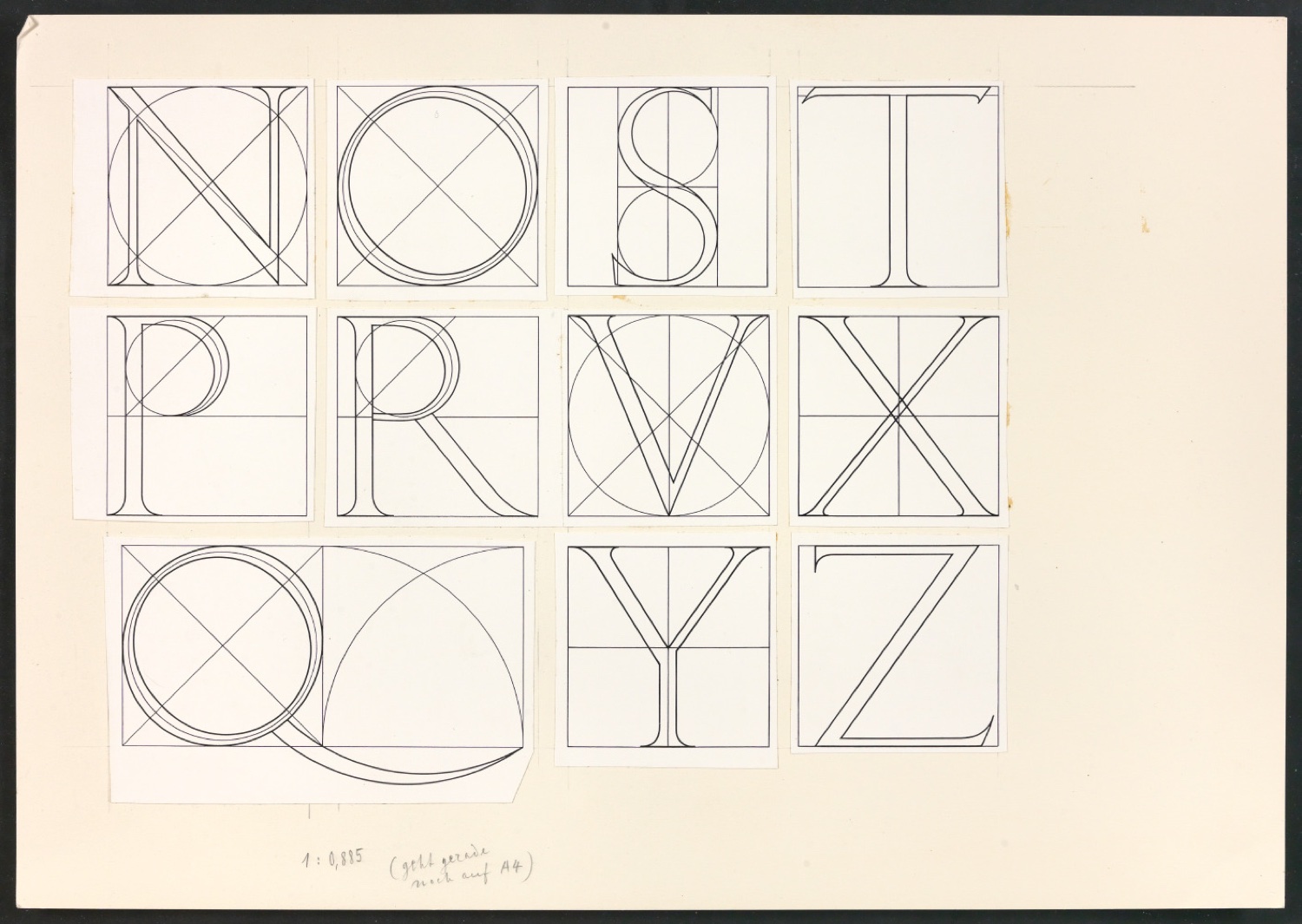Zwei montierte Bögen mit Illustrationen aus Das Alphabet des Damianus Moyllus — Blatt 3