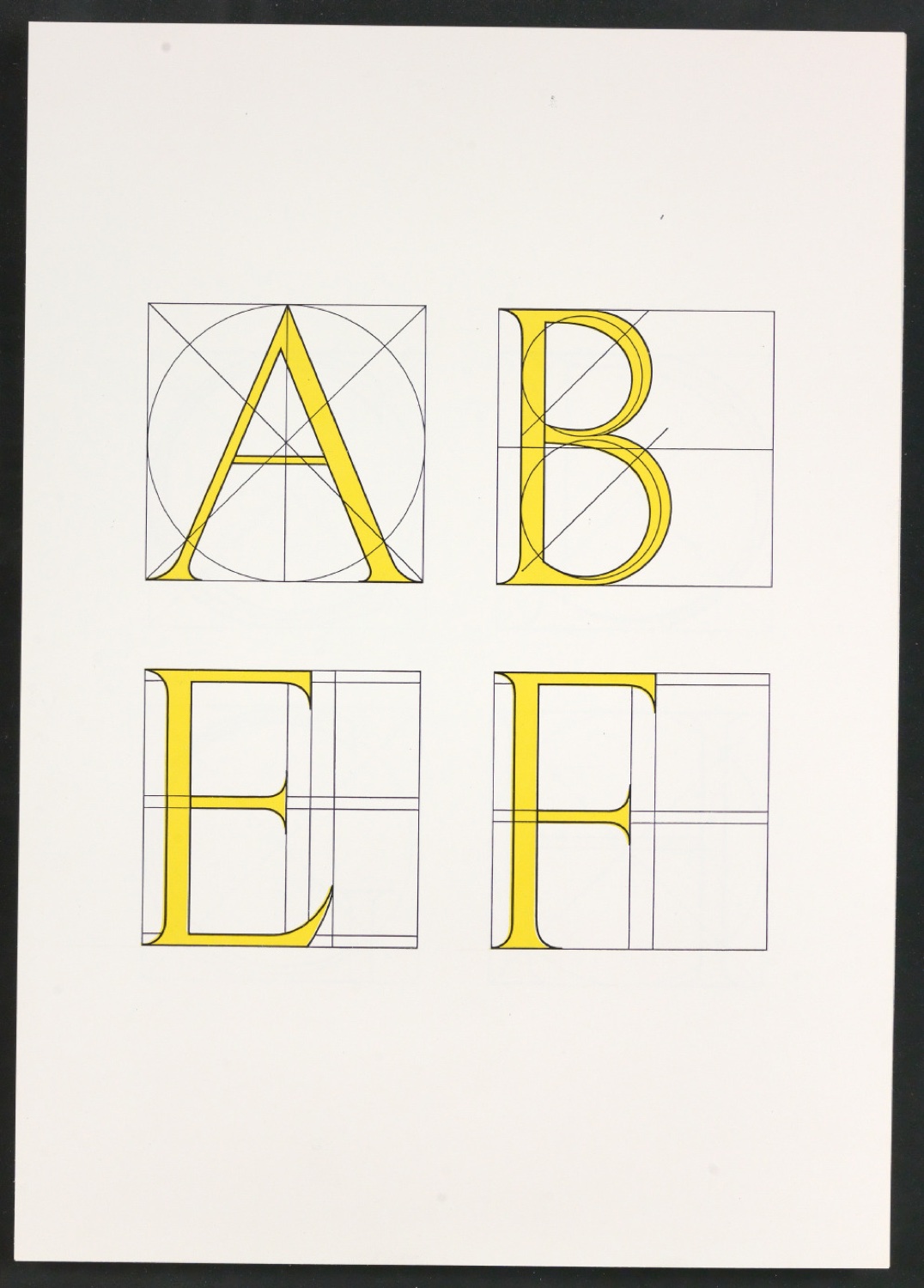Farbige Probedrucke für Illustrationen von Das Alphabet des Damianus Moyllus — Blatt 1
