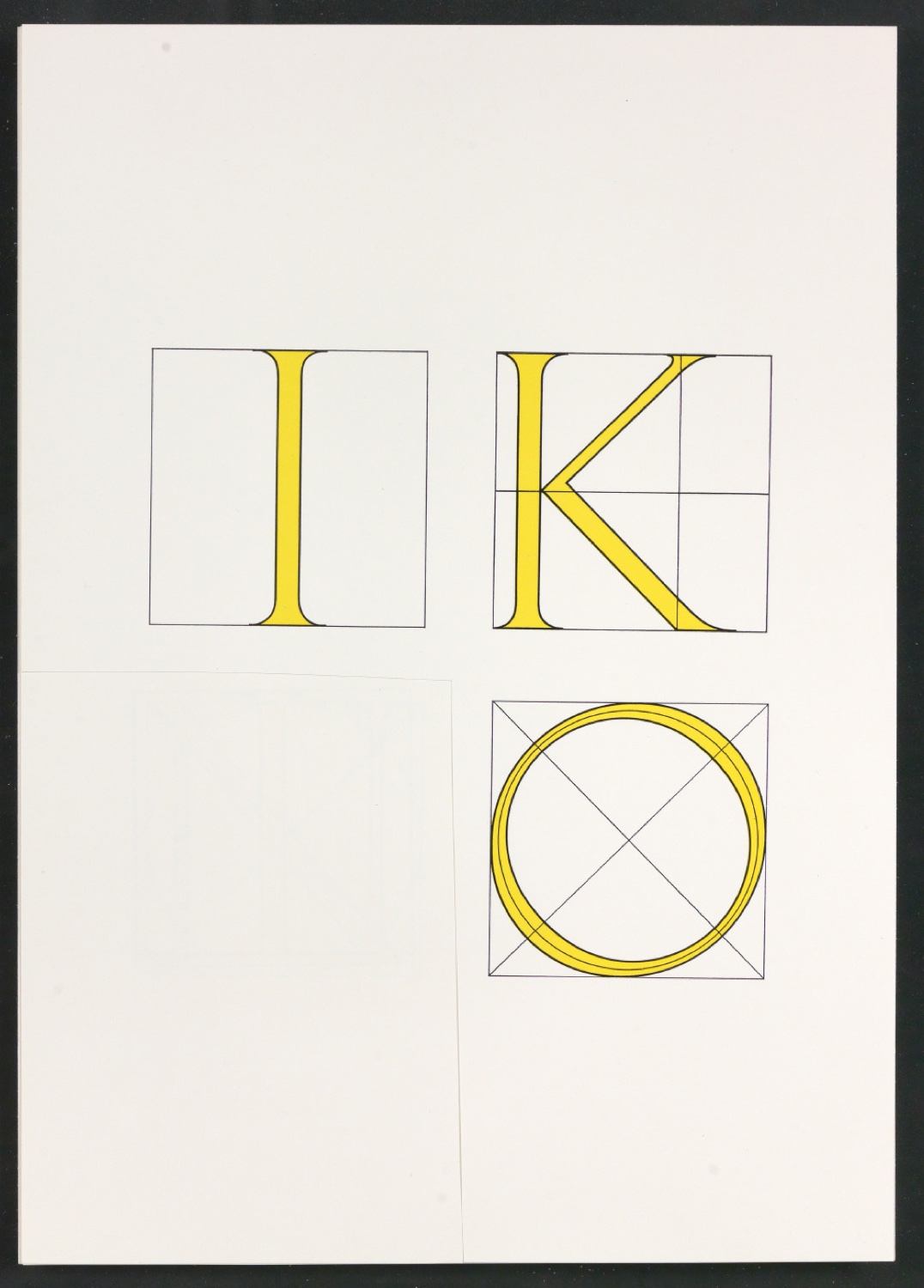 Farbige Probedrucke für Illustrationen von Das Alphabet des Damianus Moyllus — Blatt 15