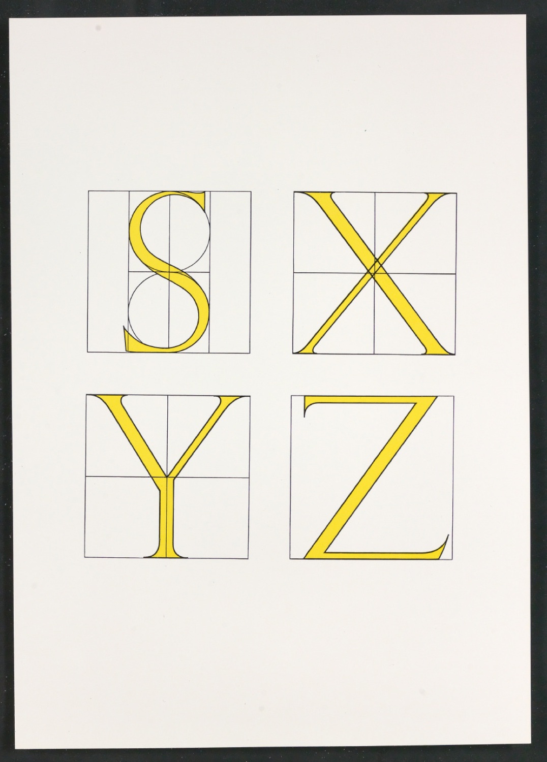 Farbige Probedrucke für Illustrationen von Das Alphabet des Damianus Moyllus — Blatt 33