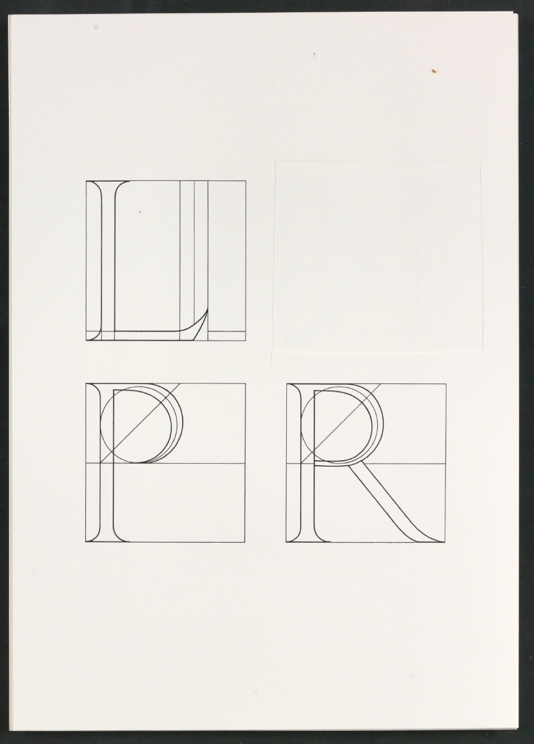 Probedrucke für Illustrationen von Das Alphabet des Damianus Moyllus — Blatt 9