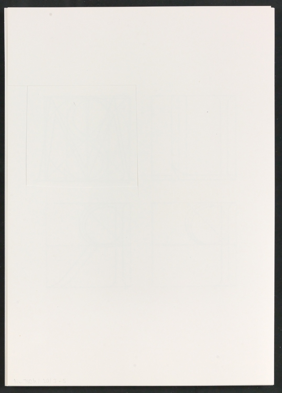 Probedrucke für Illustrationen von Das Alphabet des Damianus Moyllus — Blatt 10