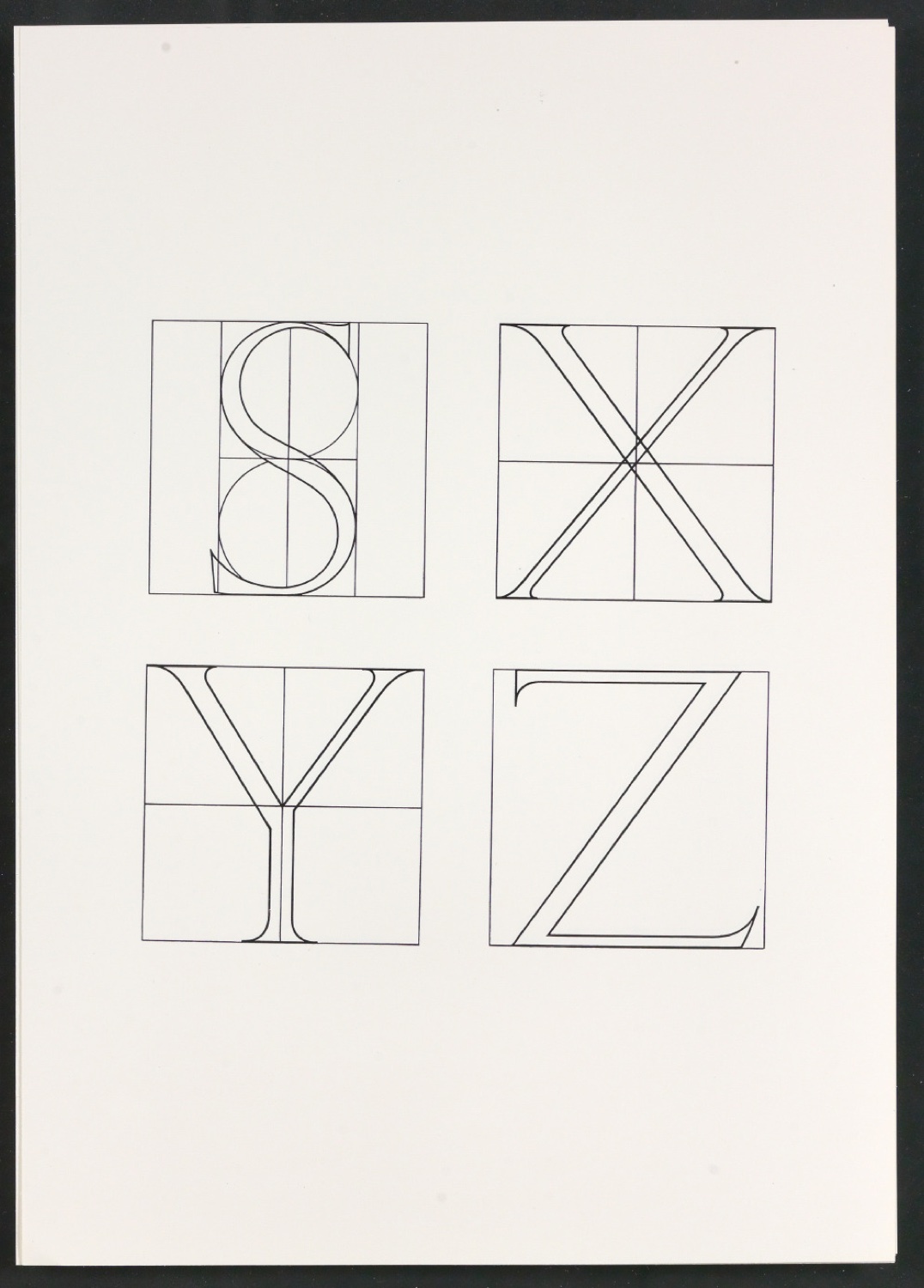 Probedrucke für Illustrationen von Das Alphabet des Damianus Moyllus — Blatt 13