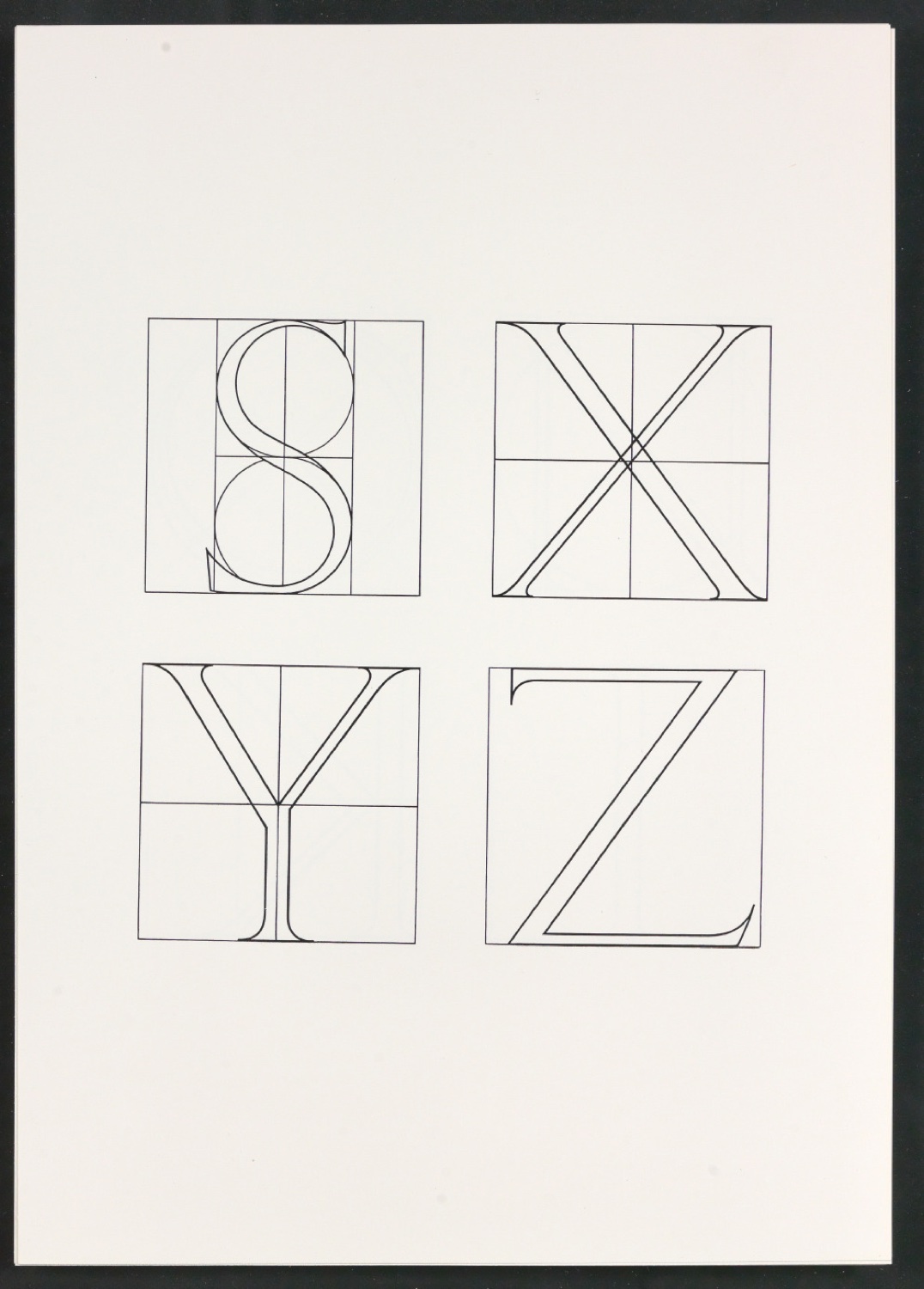 Probedrucke für Illustrationen von Das Alphabet des Damianus Moyllus — Blatt 15