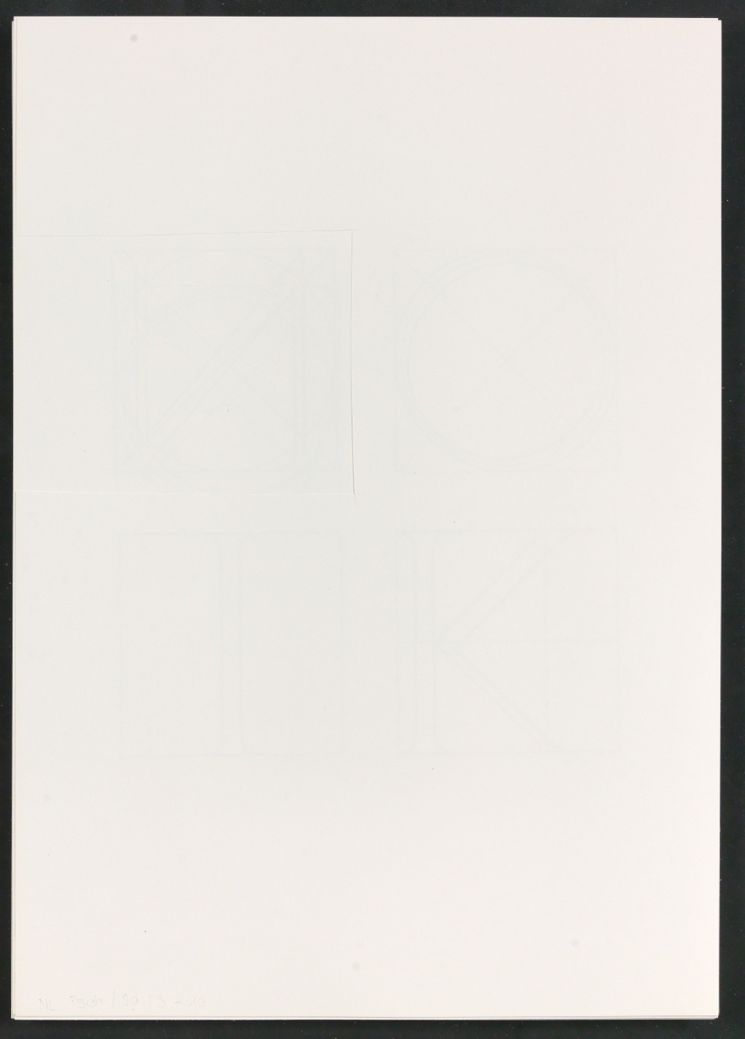 Probedrucke für Illustrationen von Das Alphabet des Damianus Moyllus — Blatt 20