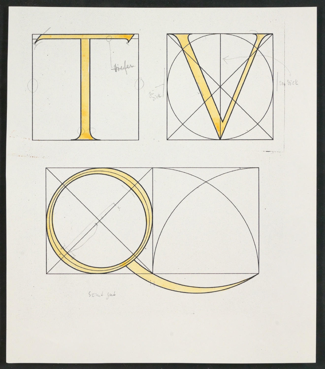 Handkolorierte Probedrucke für Illustrationen von Das Alphabet des Damianus Moyllus — Blatt 9