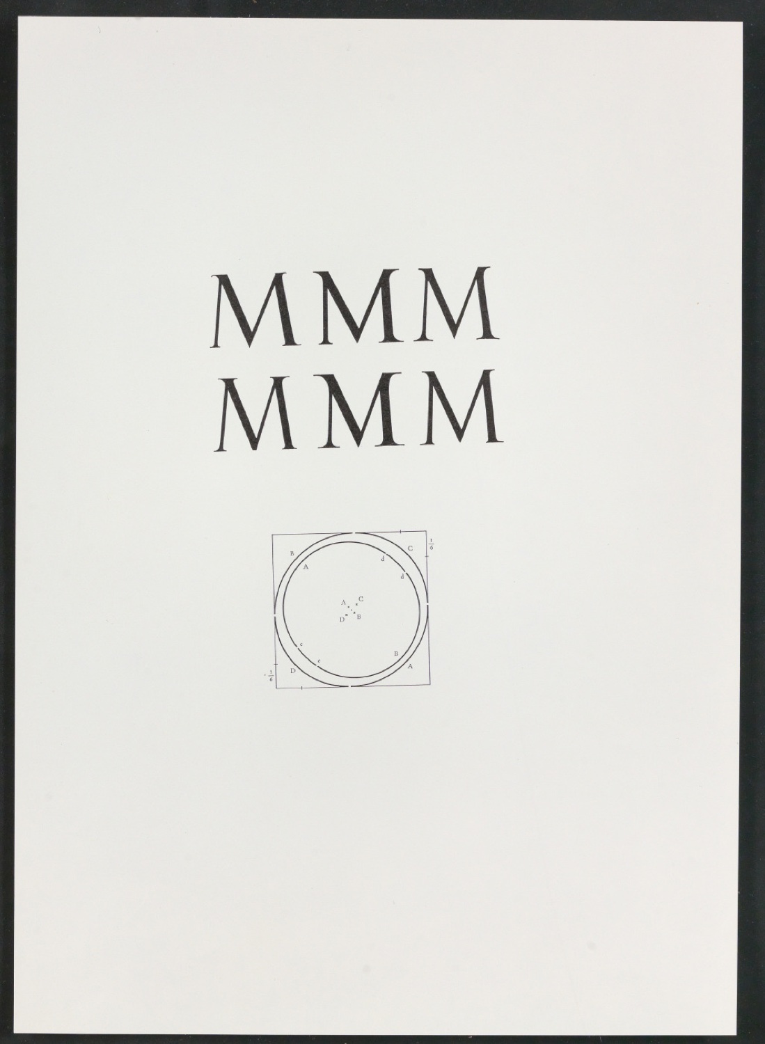 Probedrucke für Illustrationen von Das Alphabet des Damianus Moyllus, teilweise korrigiert — Blatt 1