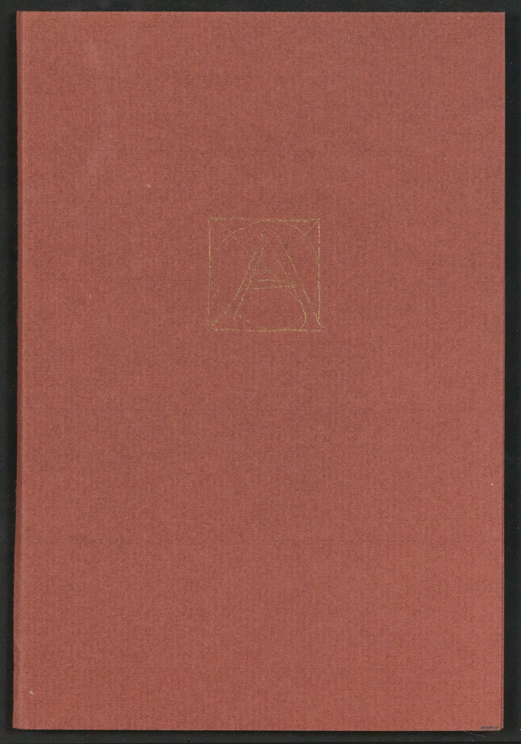 Broschur mit konstruierter Illustration "A" für den Umschlag von Das Alphabet des Damianus Moyllus — Blatt 1