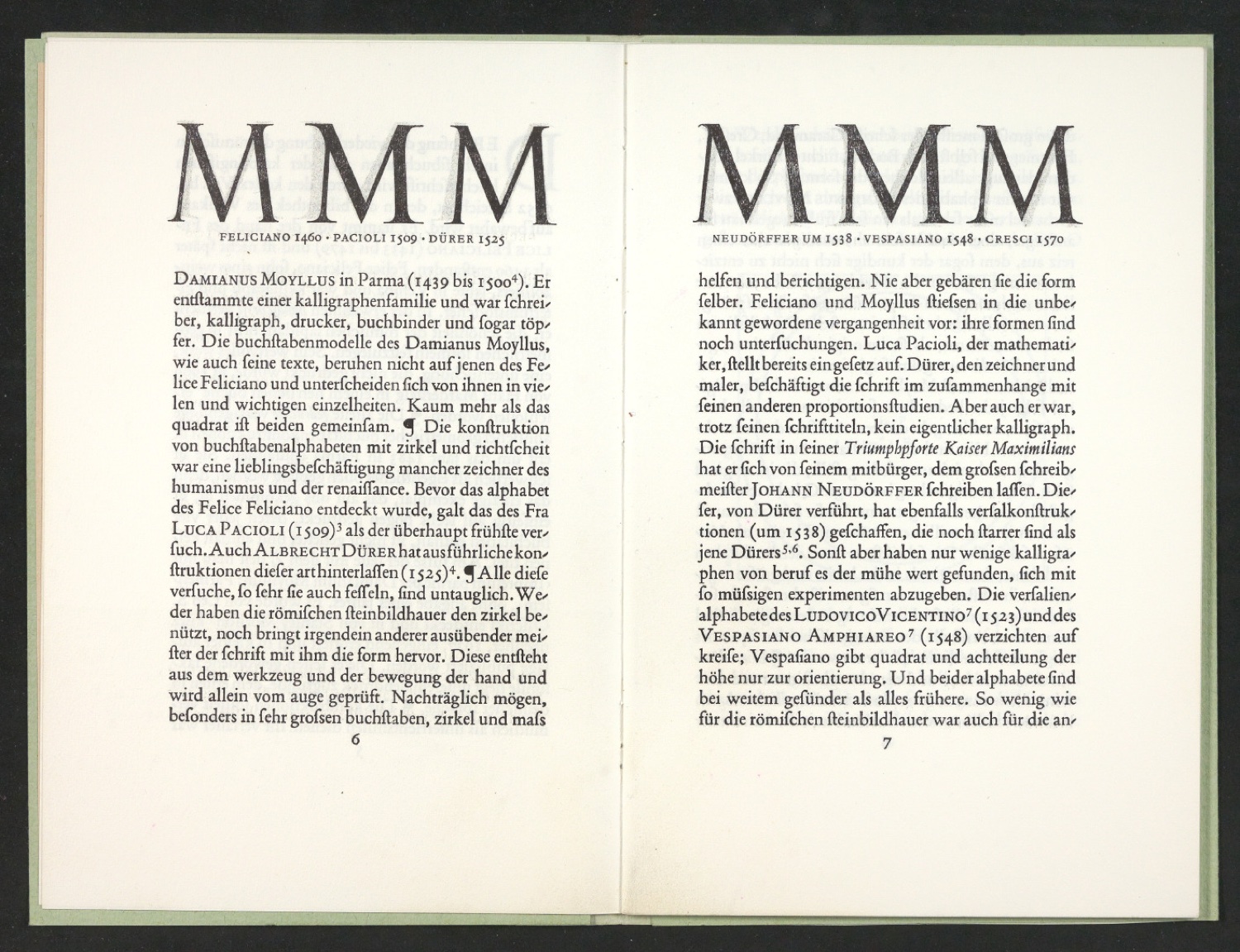 Korrigierter Probedruck von Das Alphabet des Damianus Moyllus — Blatt 6