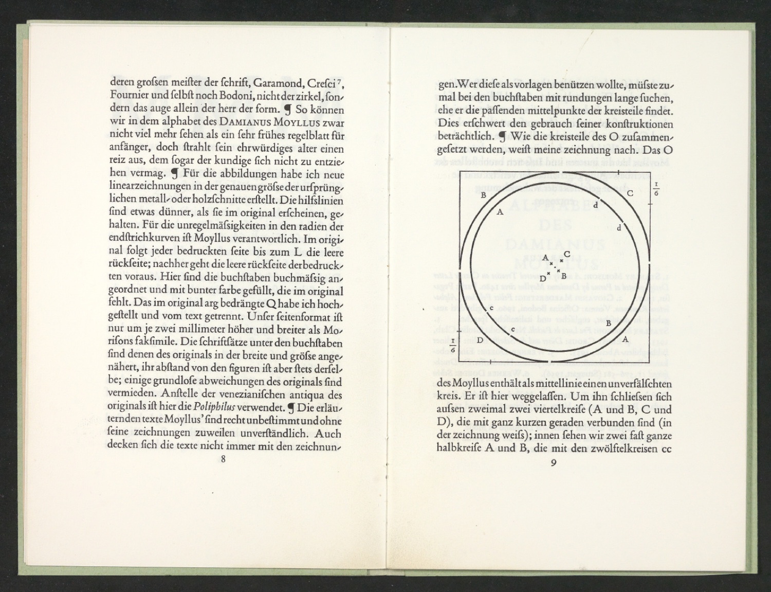 Korrigierter Probedruck von Das Alphabet des Damianus Moyllus — Blatt 7