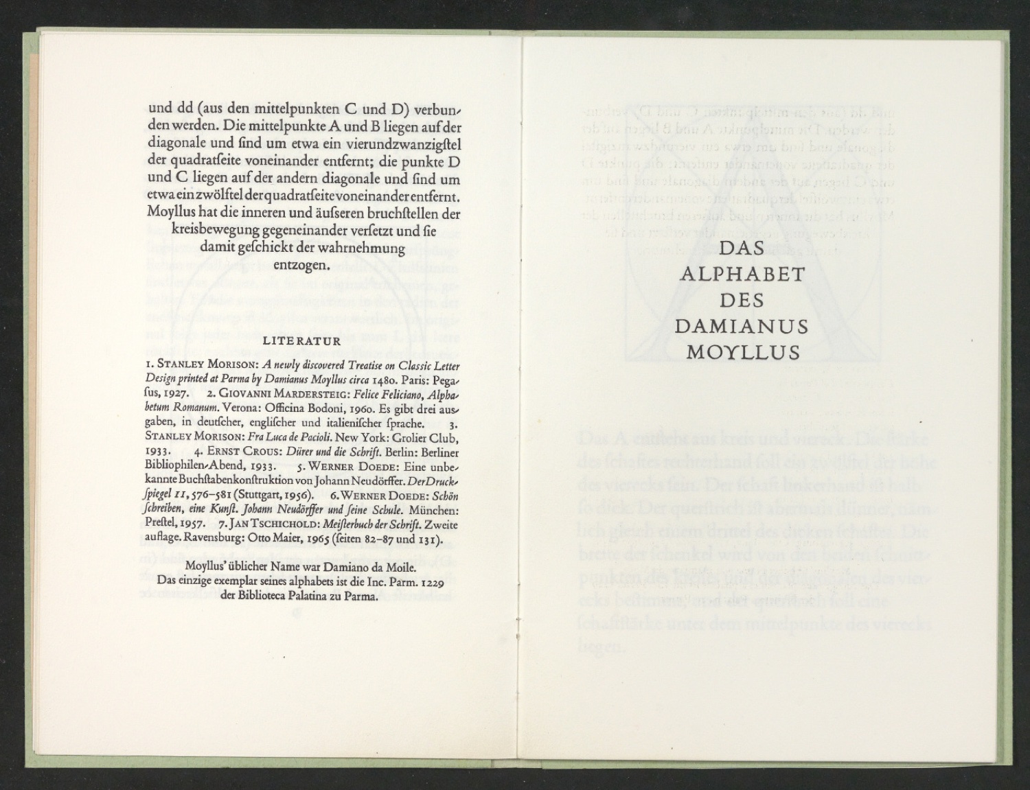 Korrigierter Probedruck von Das Alphabet des Damianus Moyllus — Blatt 8