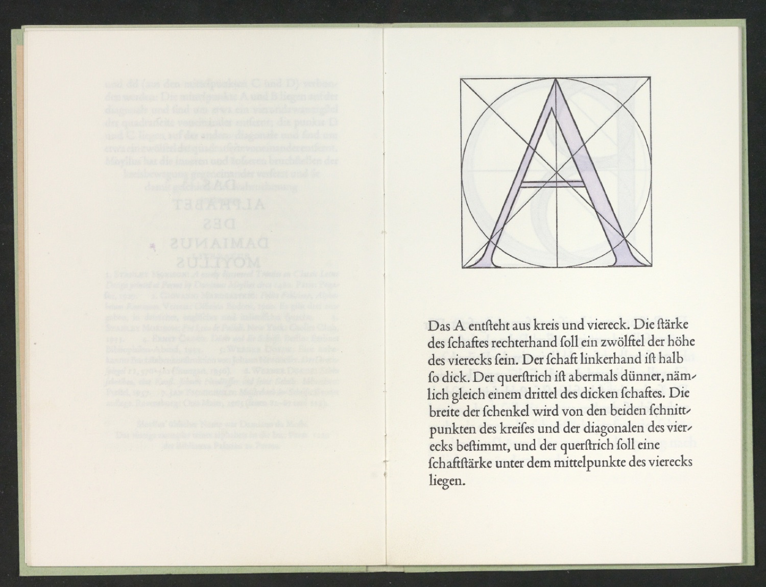 Korrigierter Probedruck von Das Alphabet des Damianus Moyllus — Blatt 9