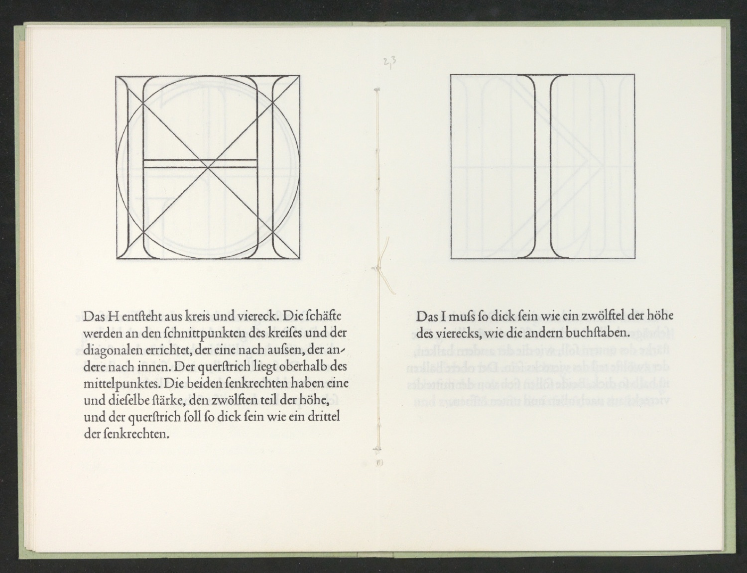 Korrigierter Probedruck von Das Alphabet des Damianus Moyllus — Blatt 13