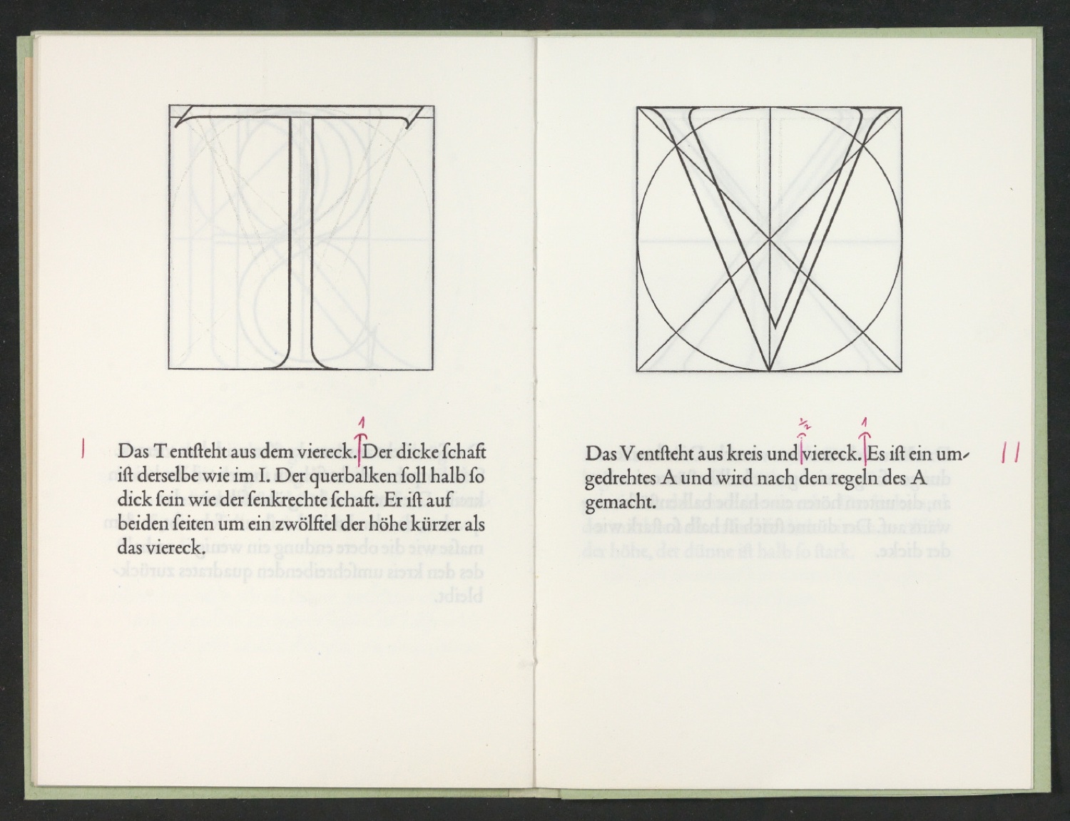Korrigierter Probedruck von Das Alphabet des Damianus Moyllus — Blatt 19