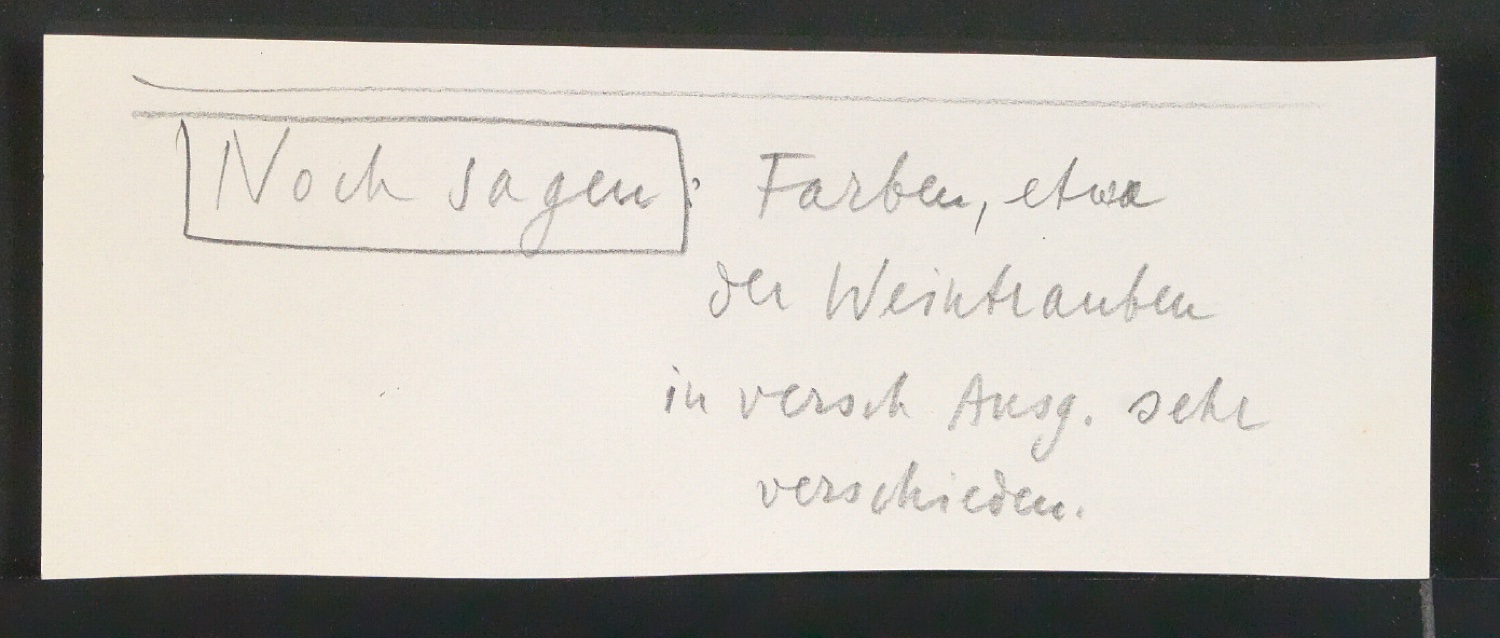 Mappe Jan Tschichold - Zehnbambushalle II. Bd. mit Vorarbeiten für Die Bildersammlung der Zehnbambushalle — Blatt 17