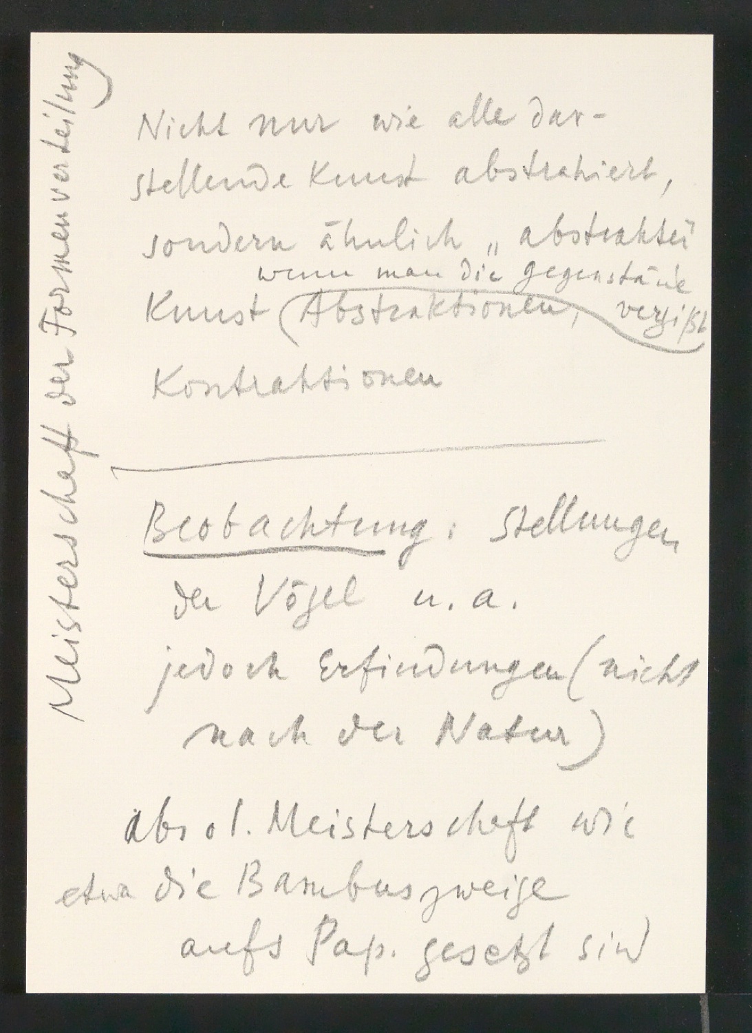 Mappe Jan Tschichold - Zehnbambushalle II. Bd. mit Vorarbeiten für Die Bildersammlung der Zehnbambushalle — Blatt 21