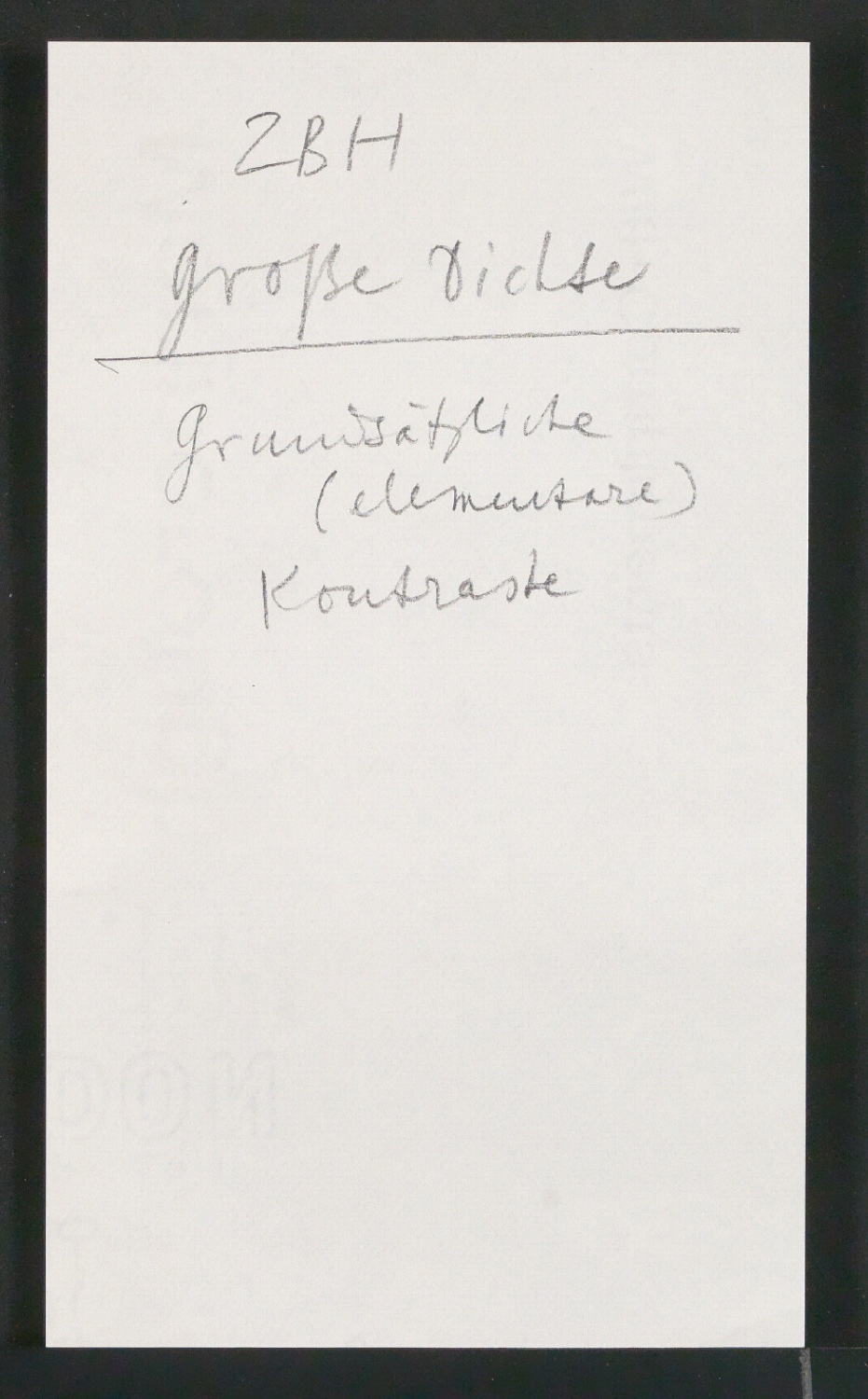 Mappe Jan Tschichold - Zehnbambushalle II. Bd. mit Vorarbeiten für Die Bildersammlung der Zehnbambushalle — Blatt 25