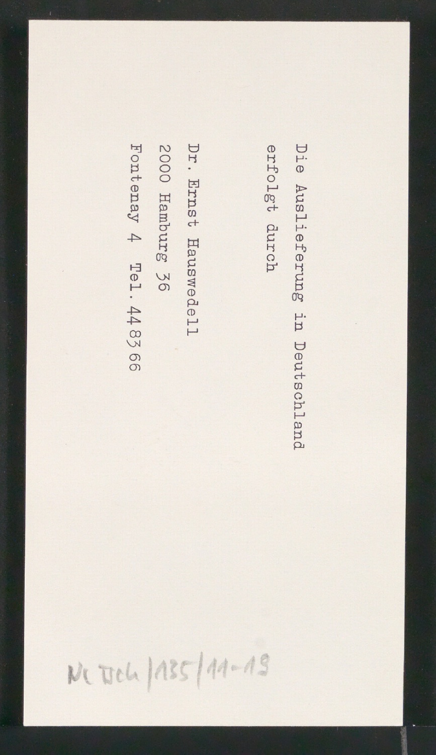Mappe Jan Tschichold - Zehnbambushalle II. Bd. mit Vorarbeiten für Die Bildersammlung der Zehnbambushalle — Blatt 40