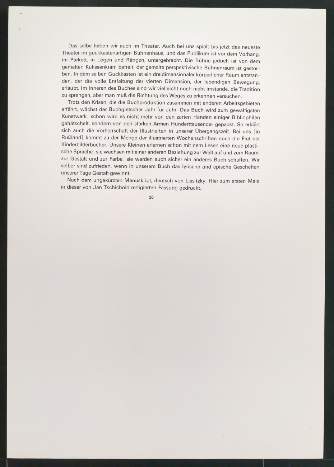 Werke und Aufsätze über El Lissitzky (1890-1941) — Blatt 19