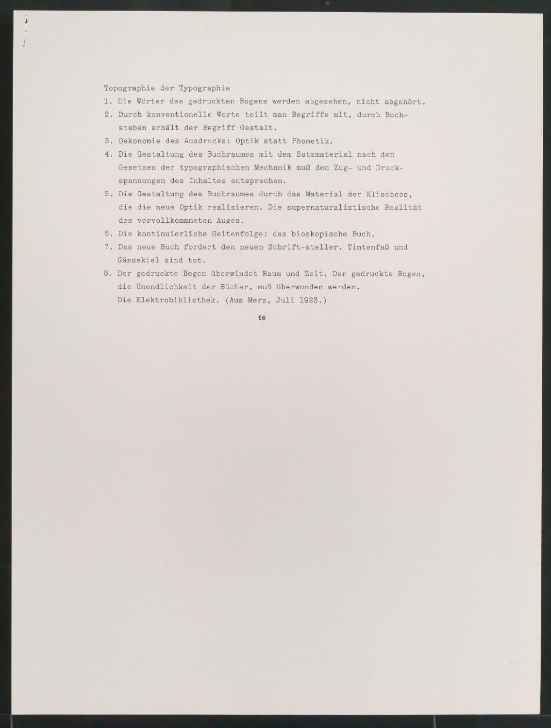 Werke und Aufsätze über El Lissitzky (1890-1941) — Blatt 21