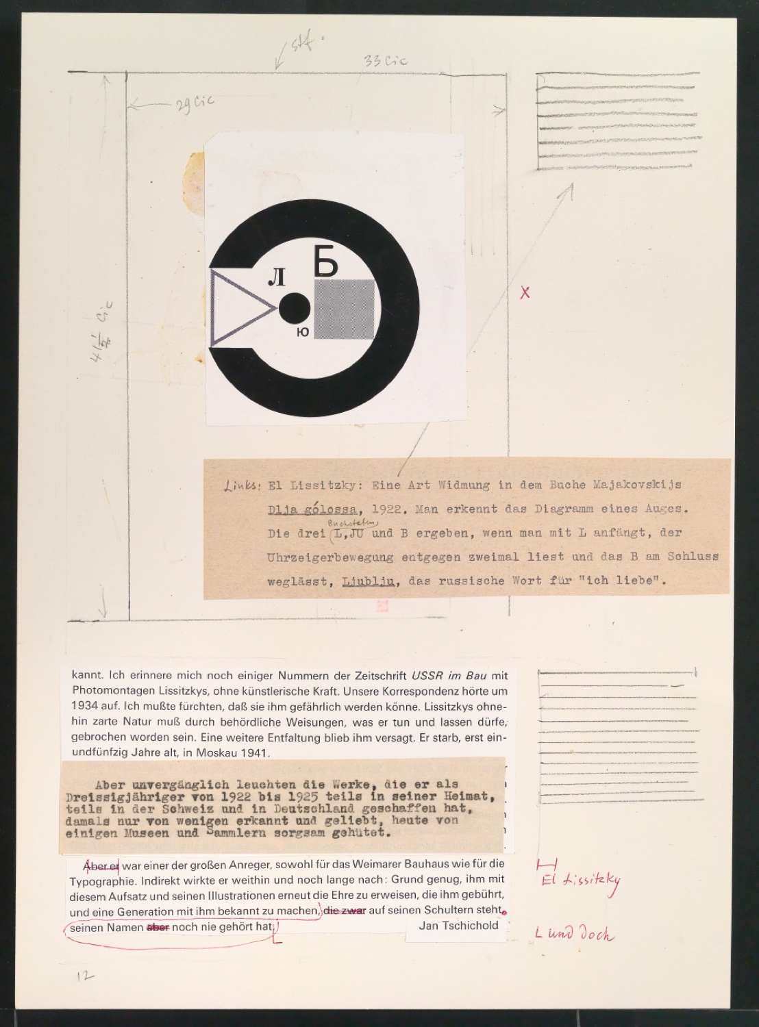 Werke und Aufsätze über El Lissitzky (1890-1941) — Blatt 29