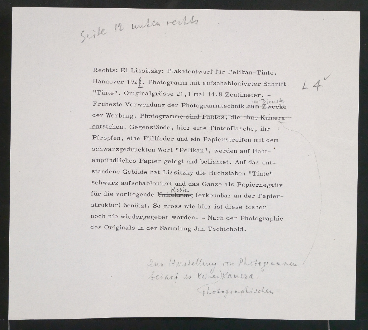 Werke und Aufsätze über El Lissitzky (1890-1941) — Blatt 31