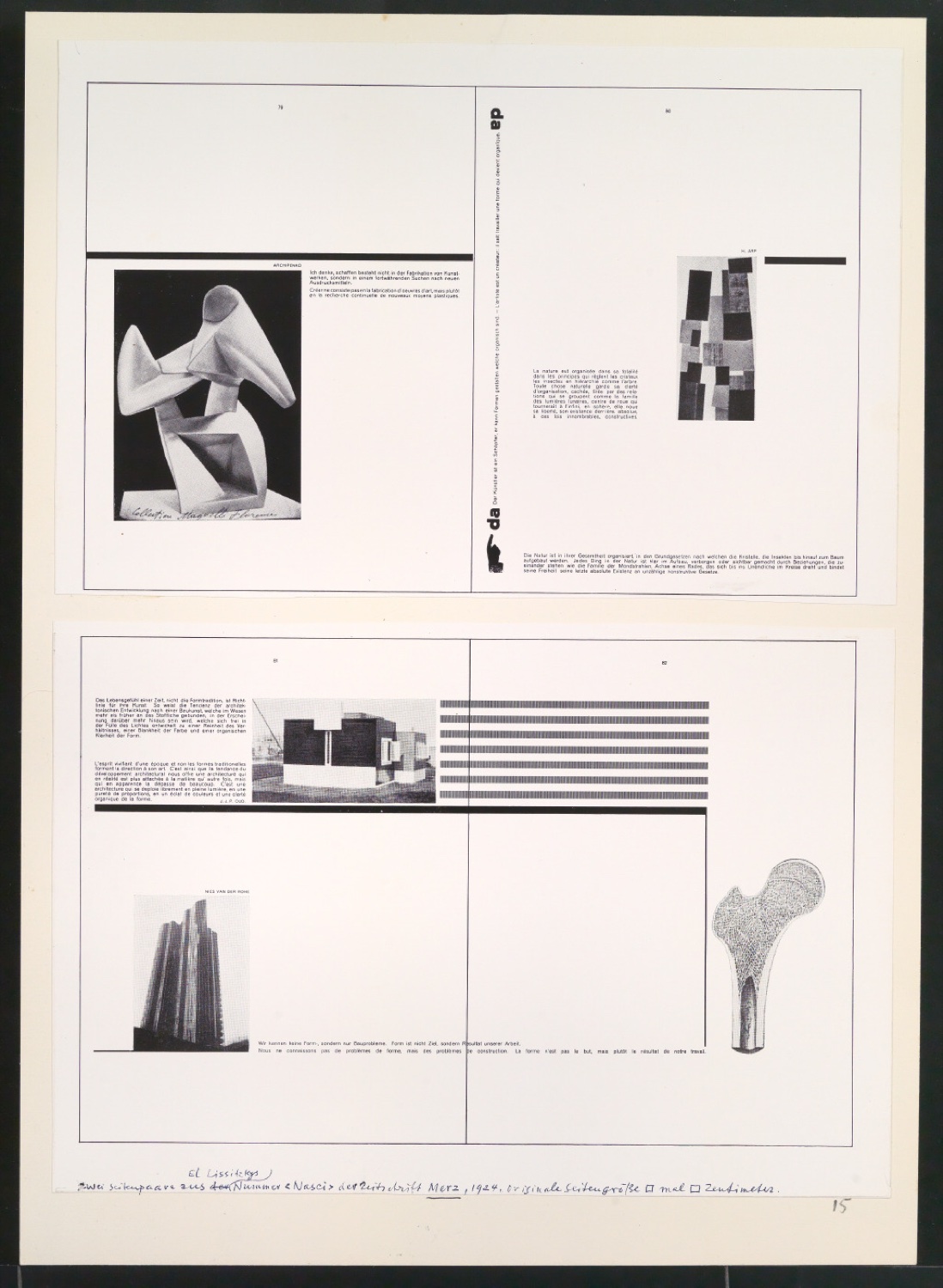 Werke und Aufsätze über El Lissitzky (1890-1941) — Blatt 37