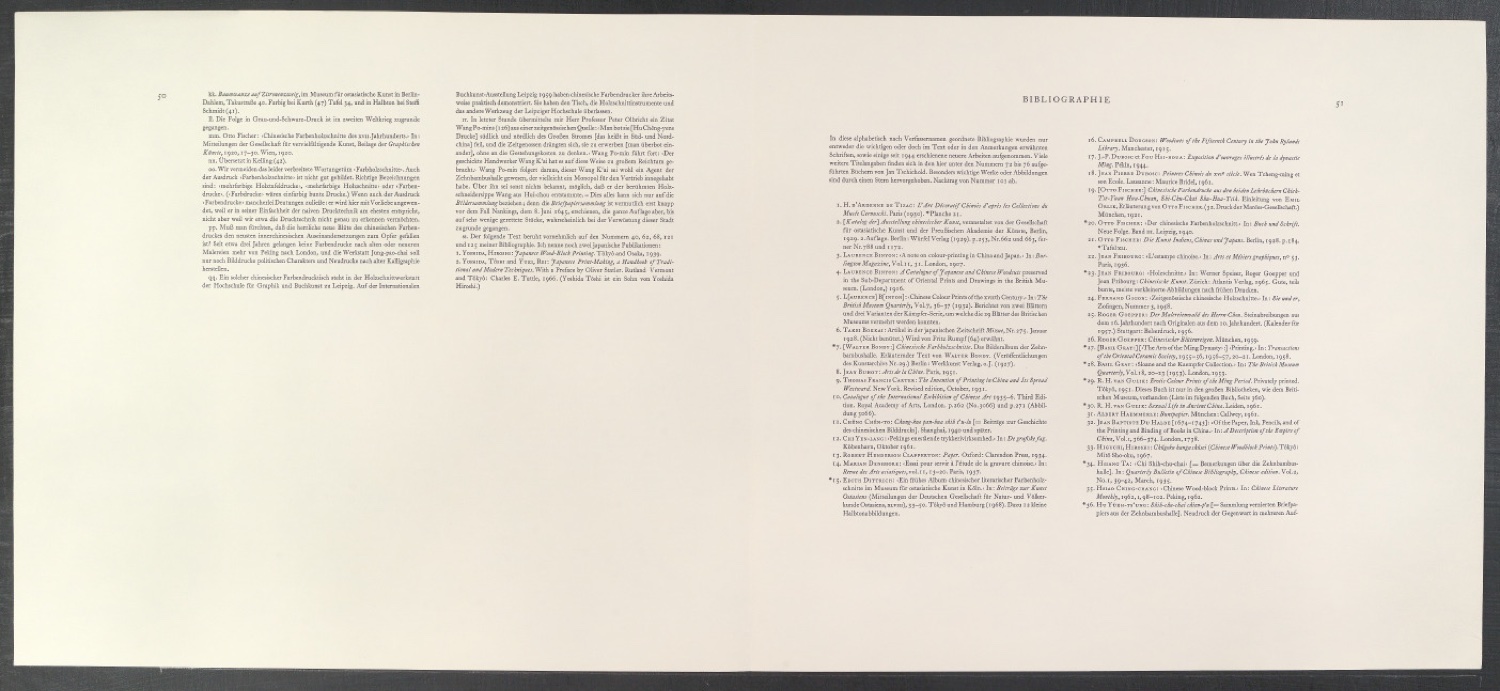 Probedruck für den Textteil von Die Bildersammlung der Zehnbambushalle — Blatt 26