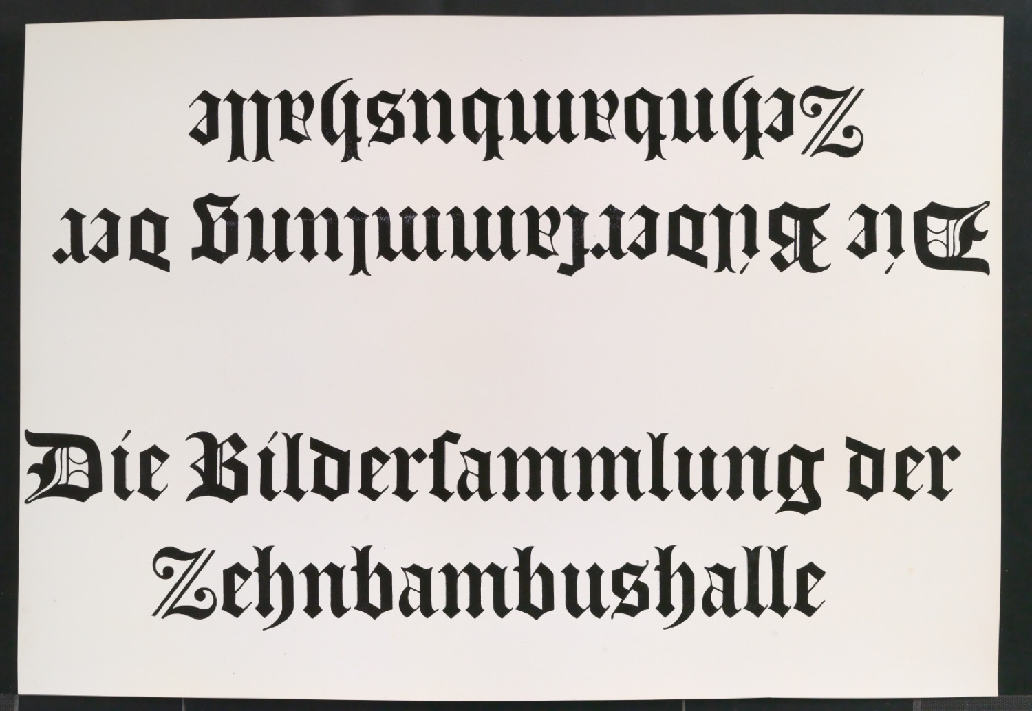 Entwürfe und Klischeeabzüge für den Titel von Die Bildersammlung der Zehnbambushalle — Blatt 3