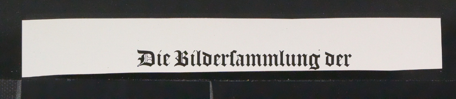 Entwürfe und Klischeeabzüge für den Titel von Die Bildersammlung der Zehnbambushalle — Blatt 5