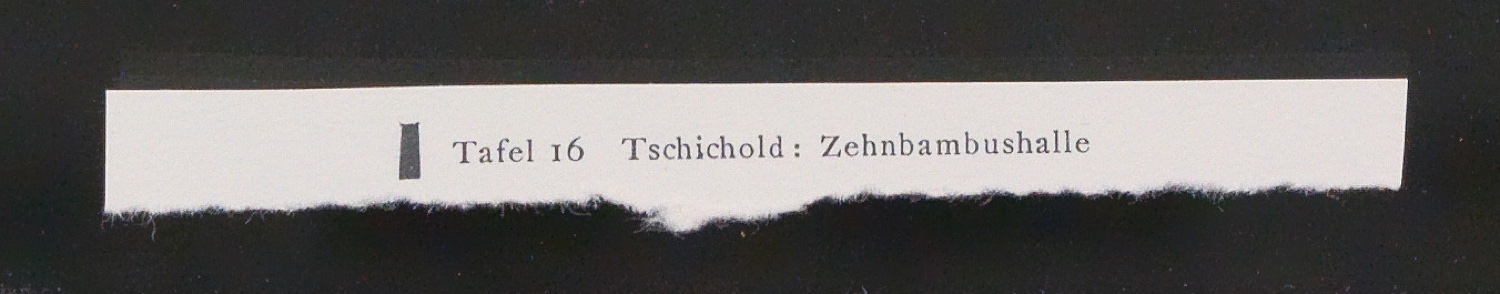 Entwurf und Probedrucke für den Schuber von Die Bildersammlung der Zehnbambushalle — Blatt 25