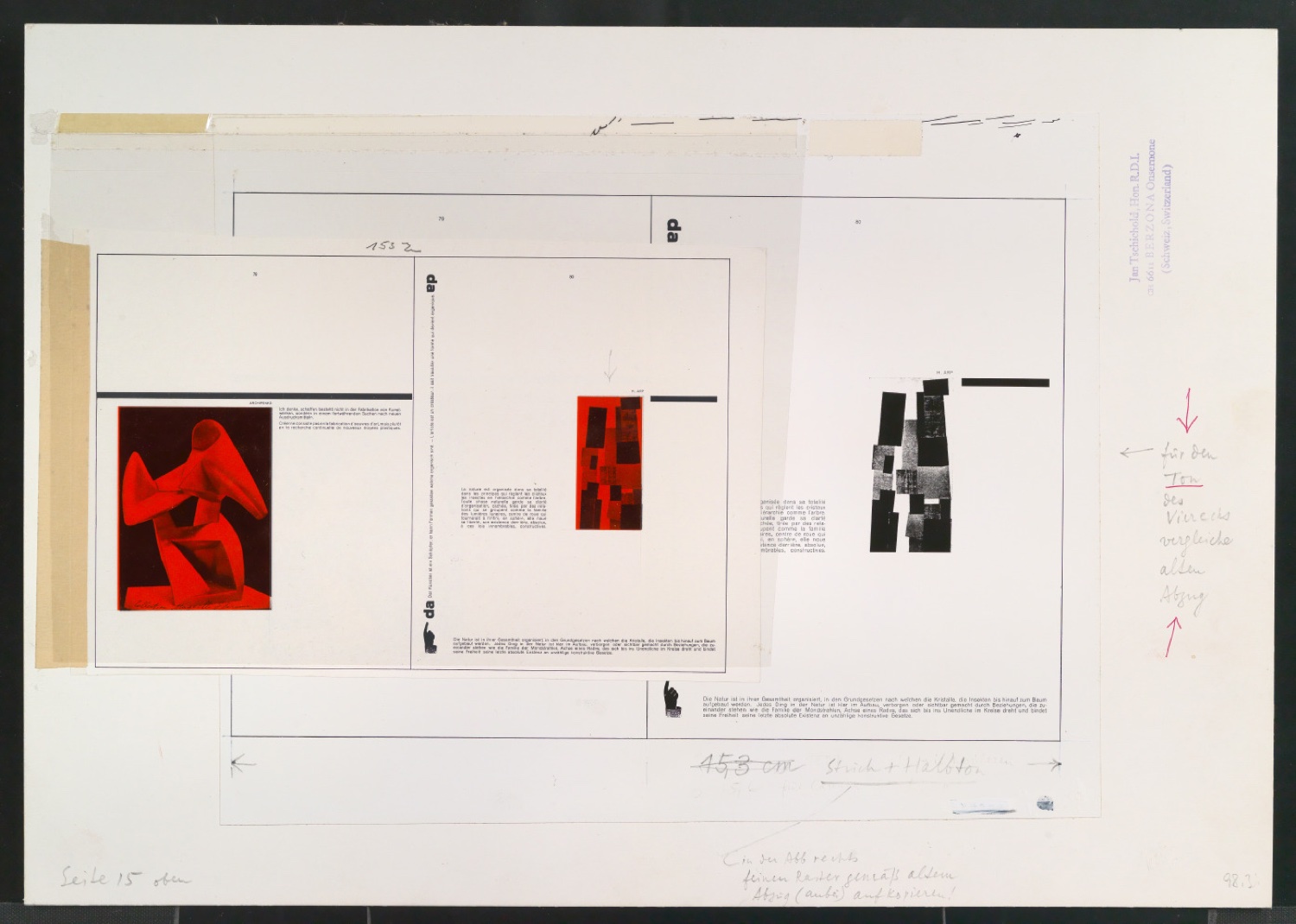 Klischeevorlagen für Illustrationen von Werke und Aufsätze über El Lissitzky (1890-1941) — Blatt 9