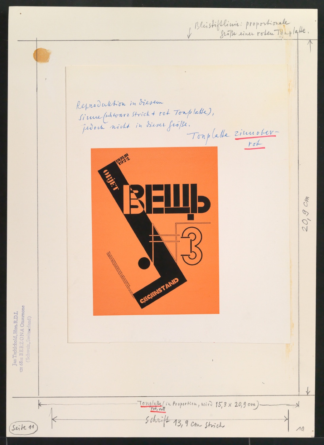 Klischeevorlagen für Illustrationen von Werke und Aufsätze über El Lissitzky (1890-1941) — Blatt 13