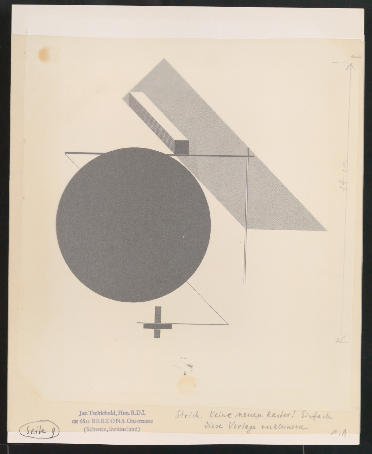 Klischeevorlagen für Illustrationen von Werke und Aufsätze über El Lissitzky (1890-1941) — Blatt 15