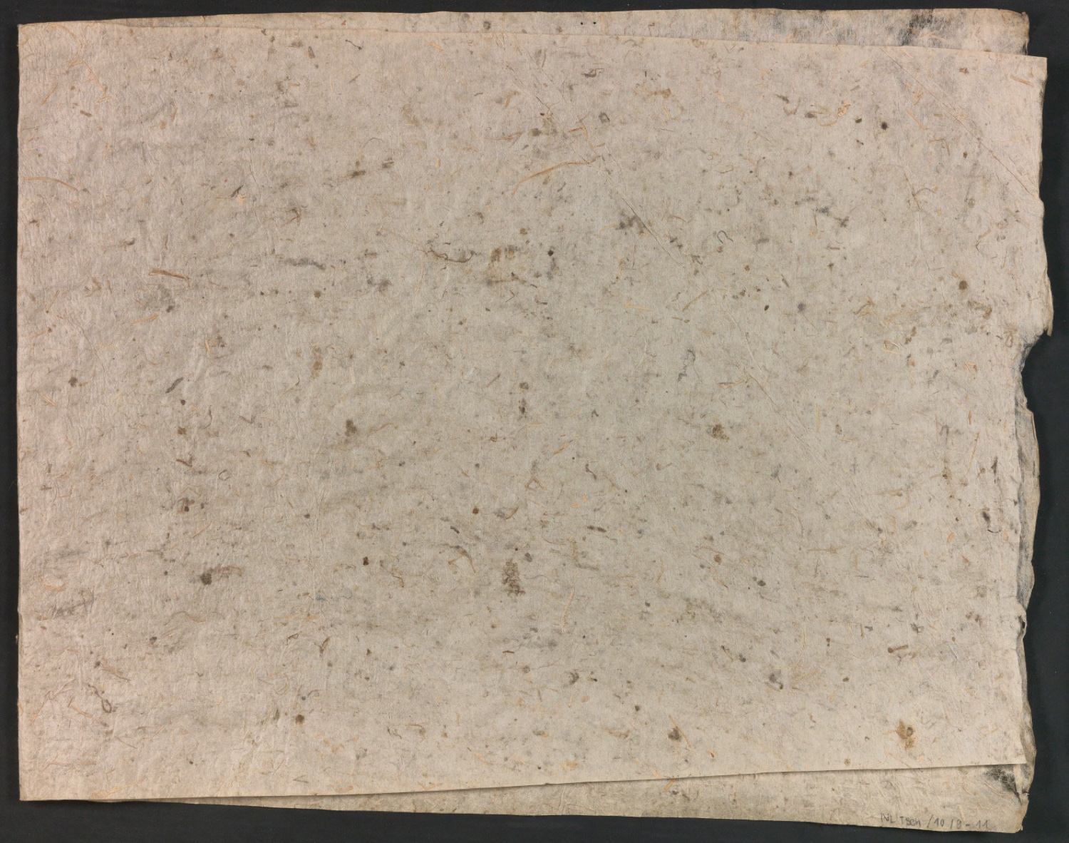 Papiermuster und Notiz für die Einbandgestaltung von In Su-Chou um 1740: 15 Ku-Su-Drucke — Blatt 26