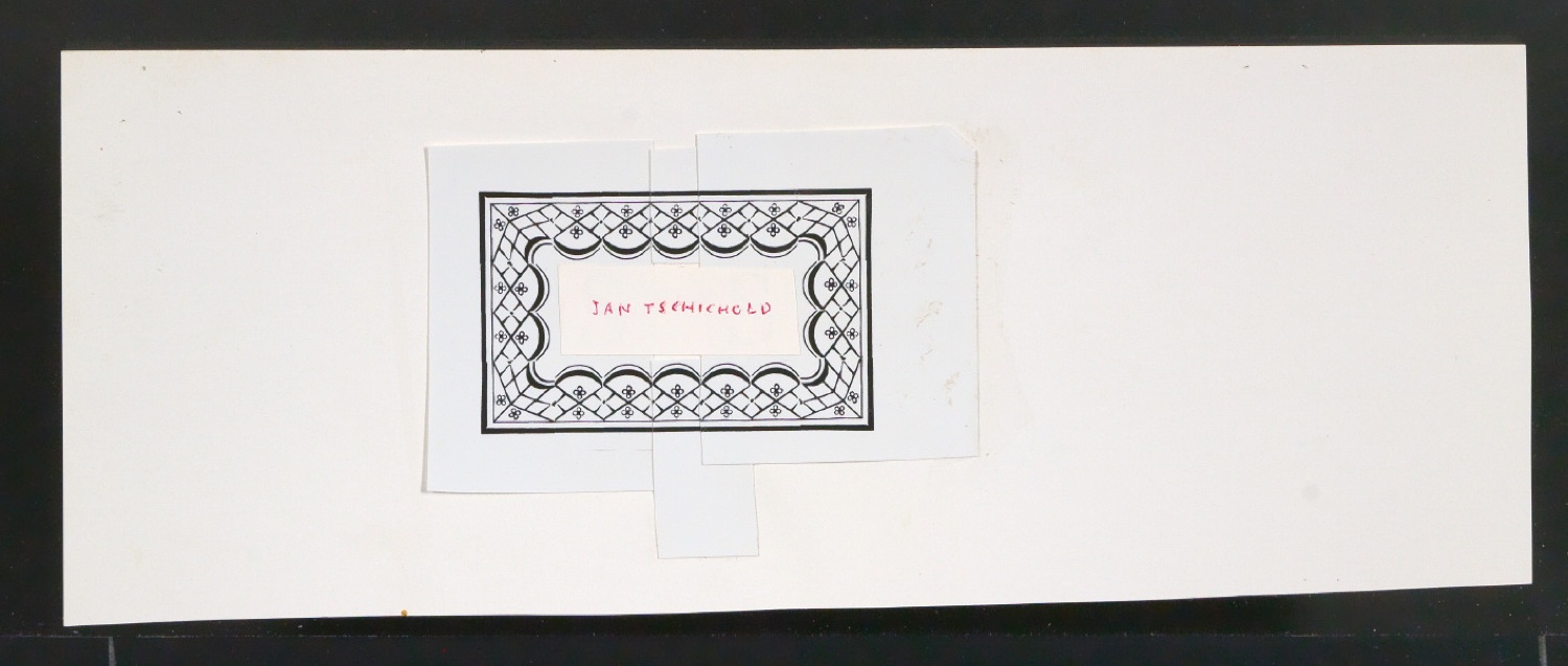 Montierte Entwürfe für Exlibris — Blatt 1