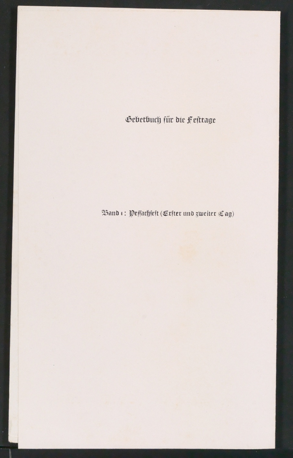 Probedrucke, Klischee und Klischeeabzug von Titelblatt und Illustration für Gebetbuch für das Pessachfest — Blatt 8