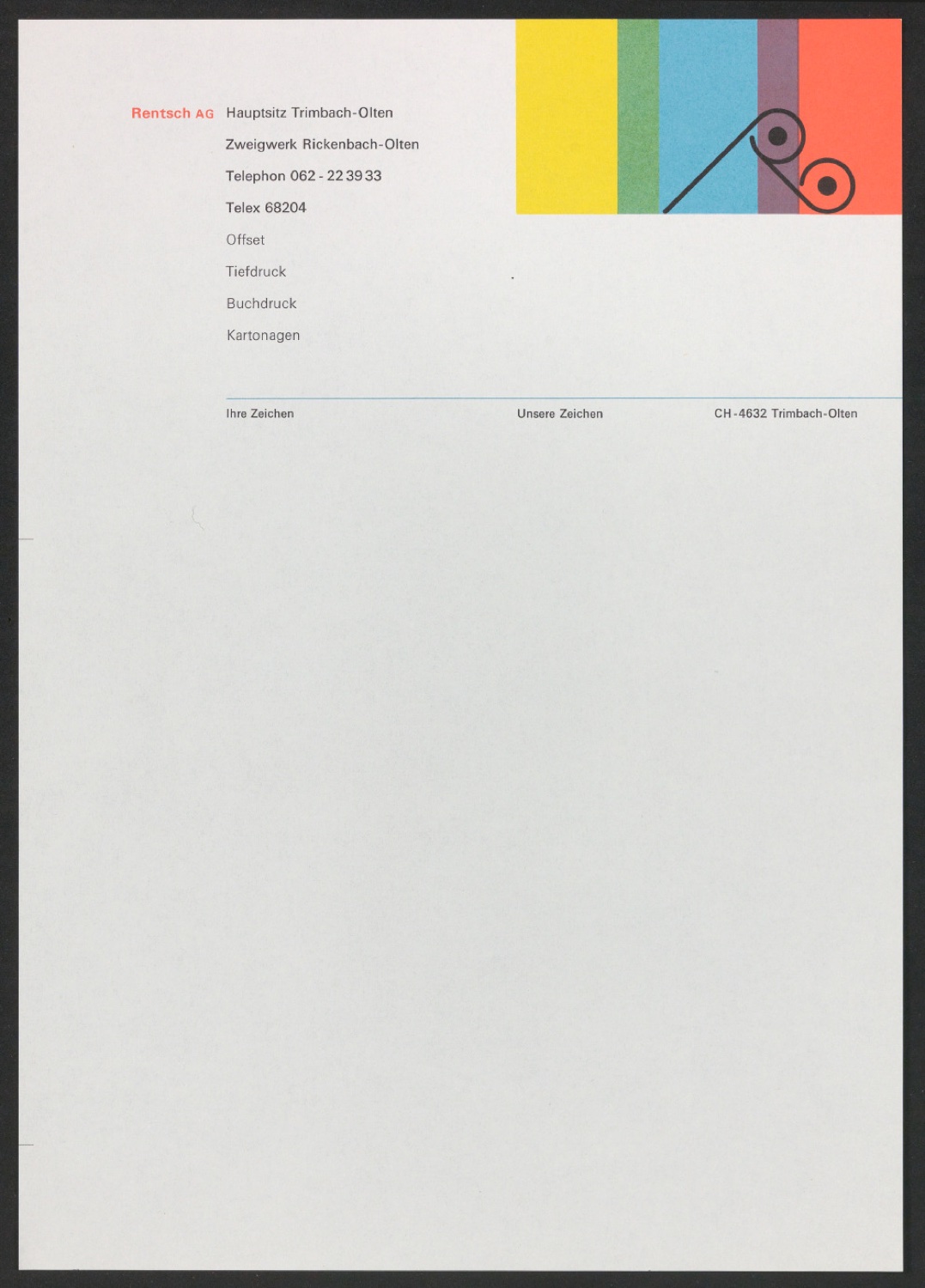 Briefbögen und Briefumschläge für Georg-Rentsch-Söhne — Blatt 13