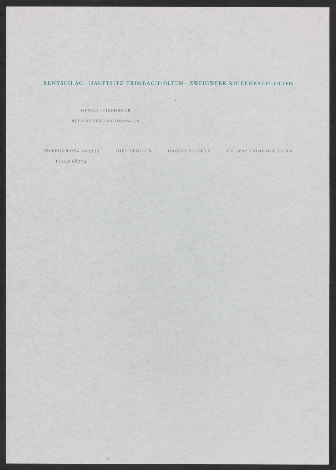 Briefbögen und Briefumschläge für Georg-Rentsch-Söhne — Blatt 17