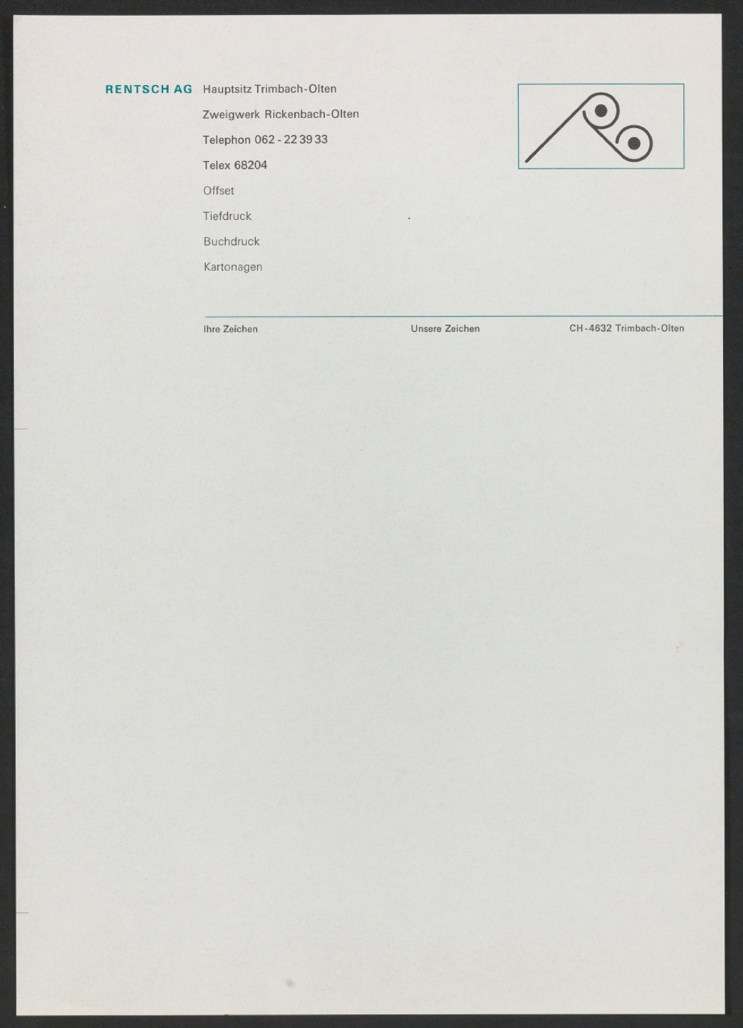 Briefbögen und Briefumschläge für Georg-Rentsch-Söhne — Blatt 21