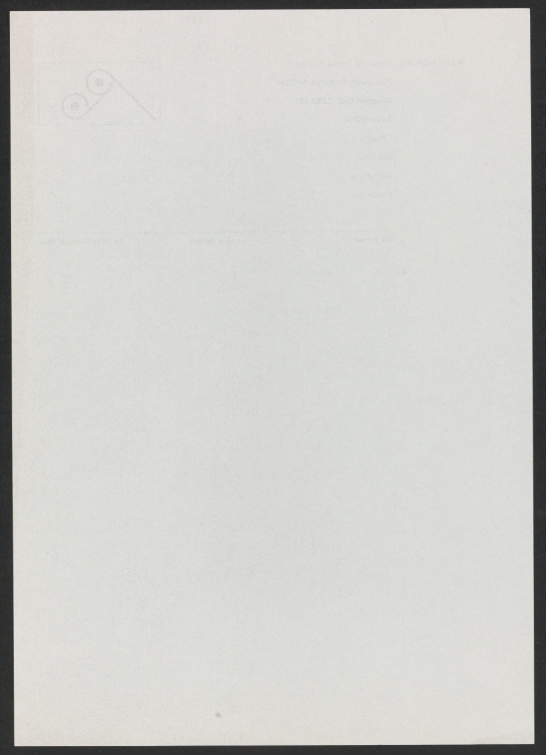 Briefbögen und Briefumschläge für Georg-Rentsch-Söhne — Blatt 22