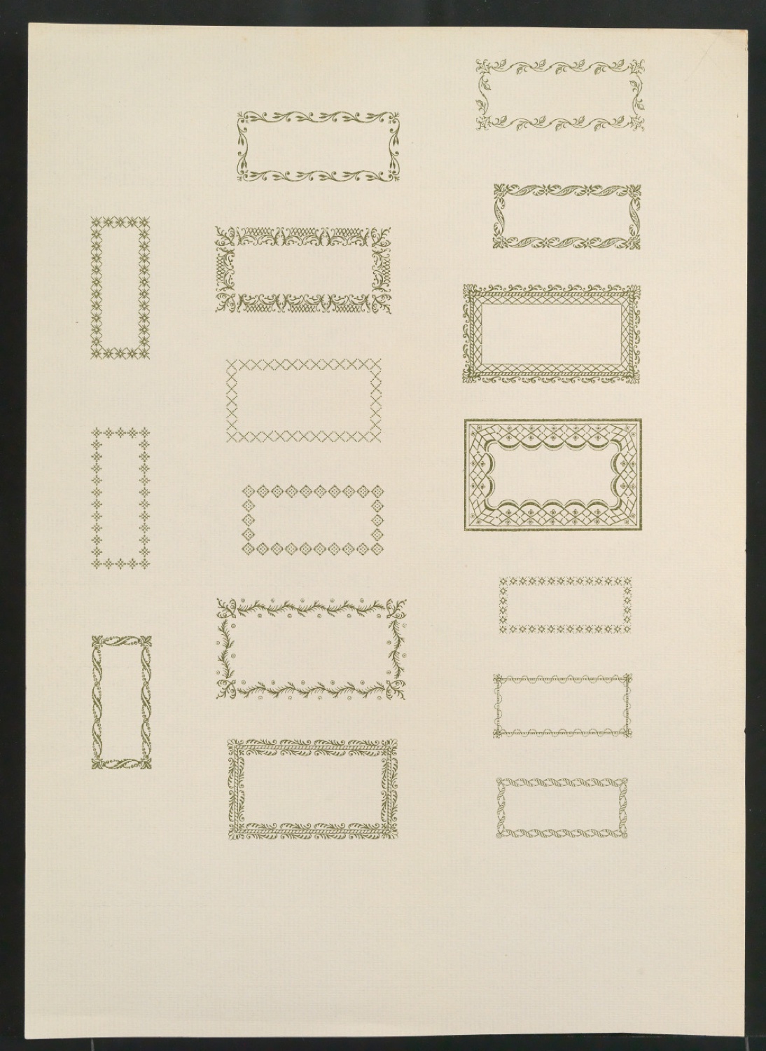 Entwurf und Probedrucke von Schmuckrahmen für Exlibris — Blatt 5