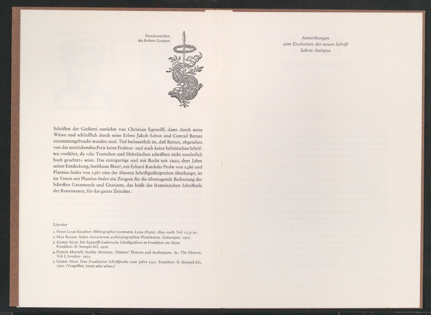 Leben und Bedeutung des Schriftschneiders Jakob Sabon — Blatt 7