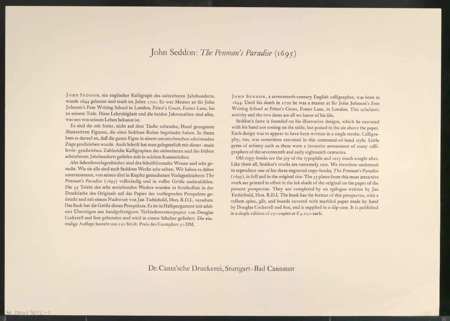 Beilage für The Penman's Paradise — Blatt 2